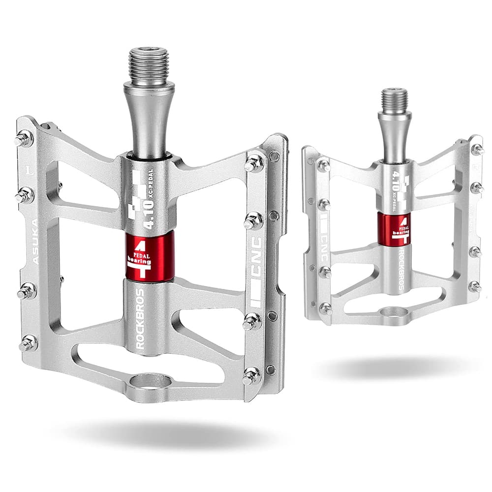Rockbros JT410 4 ležaja aluminijasta pedala za kolo - srebrna