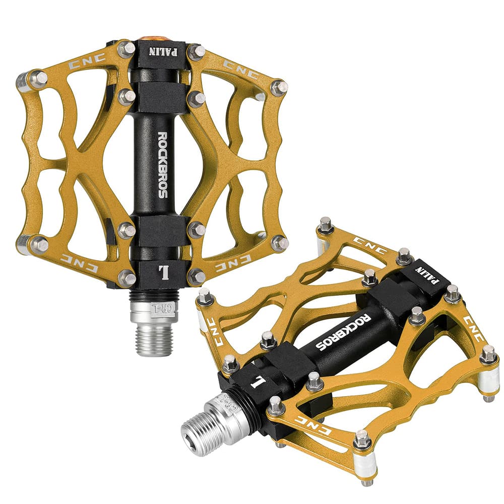 Rockbros JT201012LG aluminijasta platforma pedala za kolo - zlata