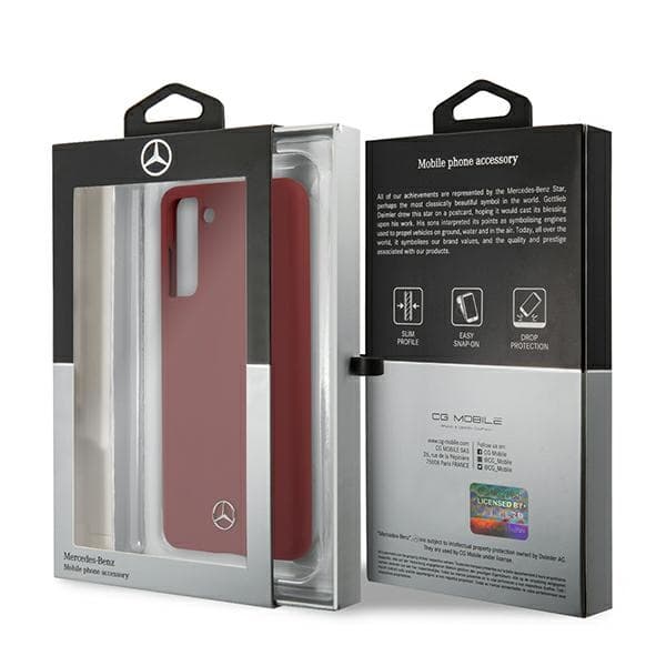 Mercedes Silikonski ovitek za Samsung Galaxy S21+ - rdeč 8