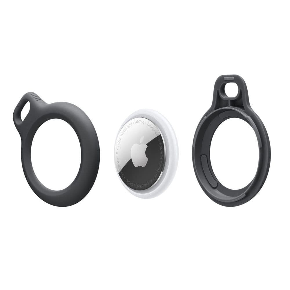 Tech-Protect Rough ovitek za Apple AirTag z obročem - Črn 2