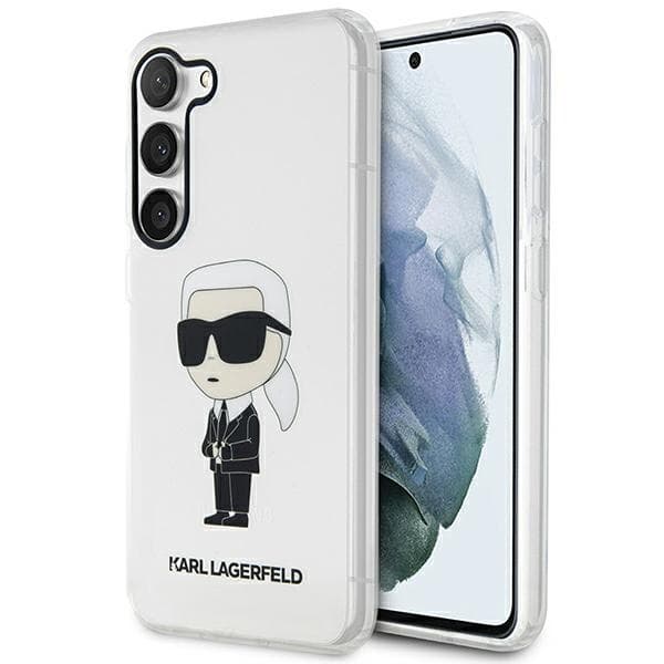 Karl Lagerfeld Ikonik ovitek za Samsung Galaxy S23, transparent