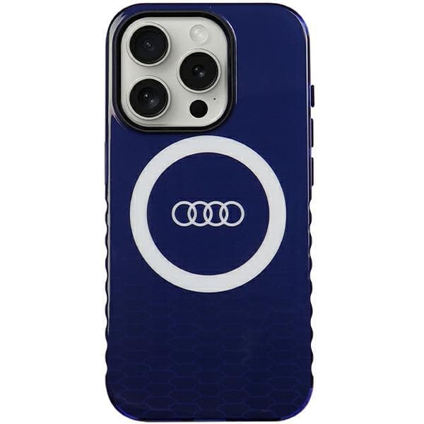 Audi IML Big Logo MagSafe ovitek za iPhone 15 Pro - modra