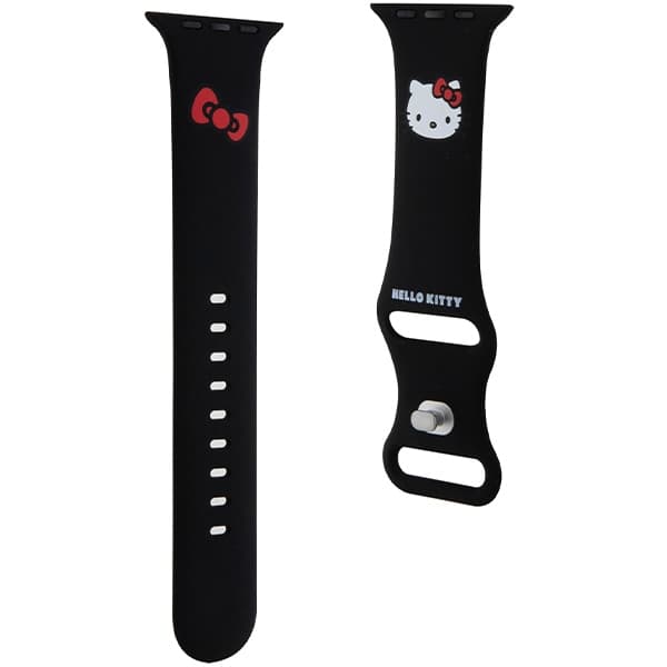 Hello Kitty silikonski trak za Apple Watch 42/44/45/49mm - črna 3