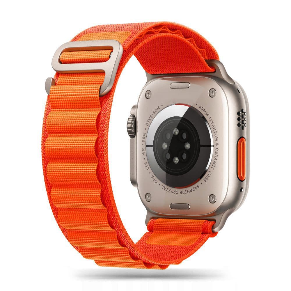 Tech-Protect Nylon Pro pašček za Apple Watch (42-49mm) - Oranžen