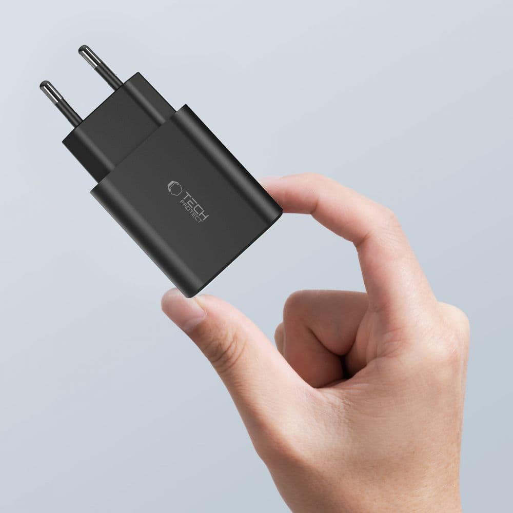 Tech-Protect NC30W polnilec 2x USB-C PD 30W / USB-A QC 3.0 - črn 5