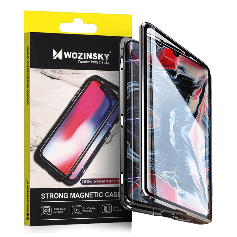 Wozinsky magnetno ohišje za Vivo X60, črno-prozorno