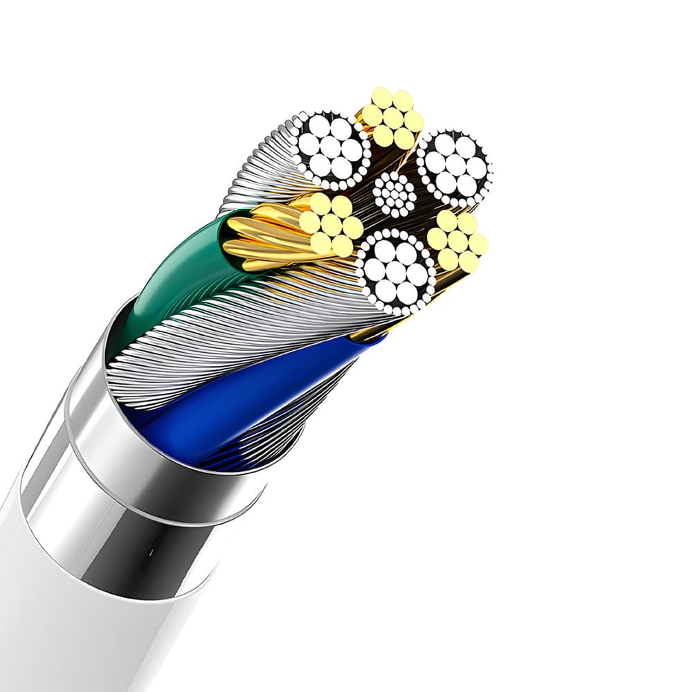 Dudao A4EU USB-A 2.1A omrežni polnilnik + USB-A na USB-C kabel - bel 8