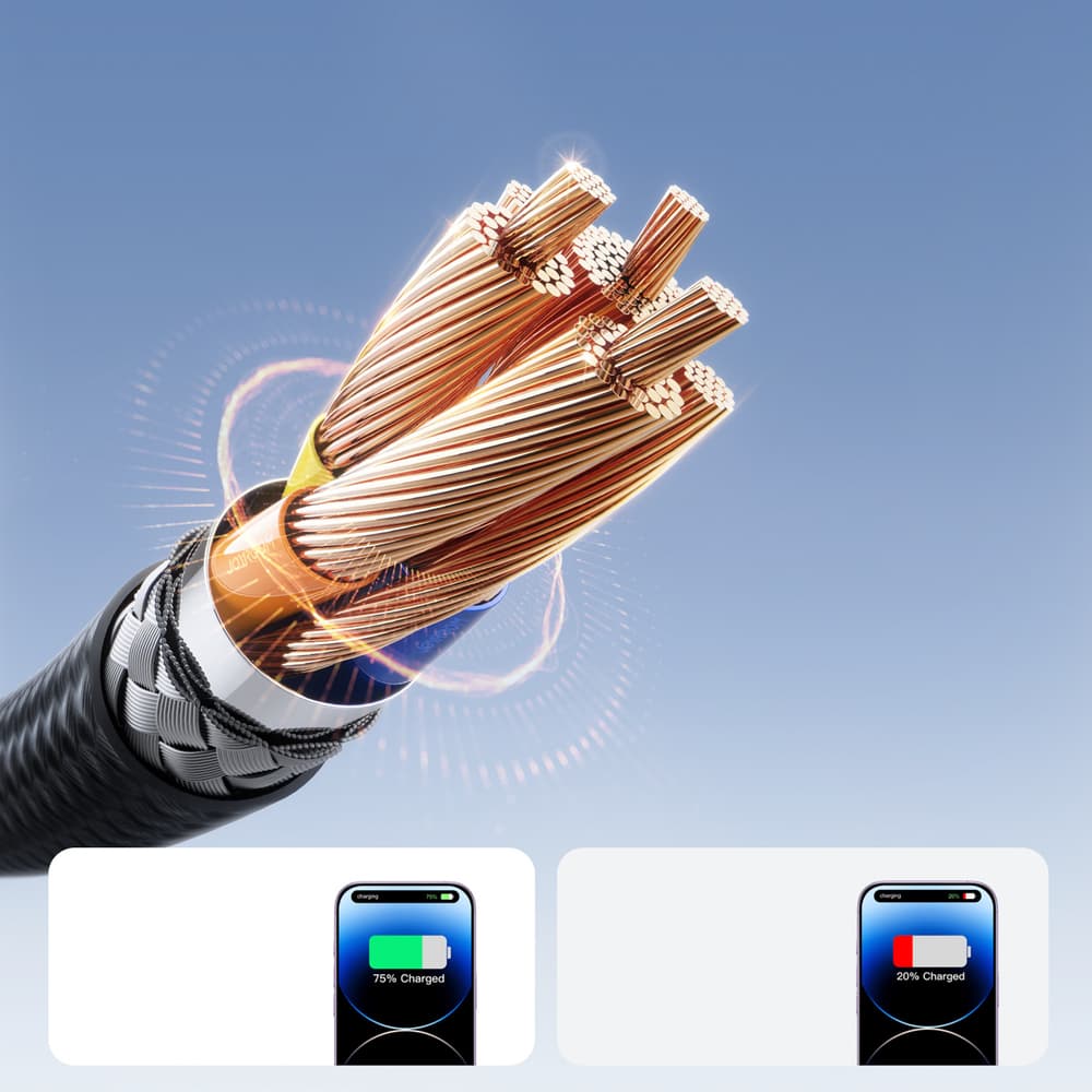 Joyroom S-A28 USB-A - Lightning 3A kabel 1m (črn) 3