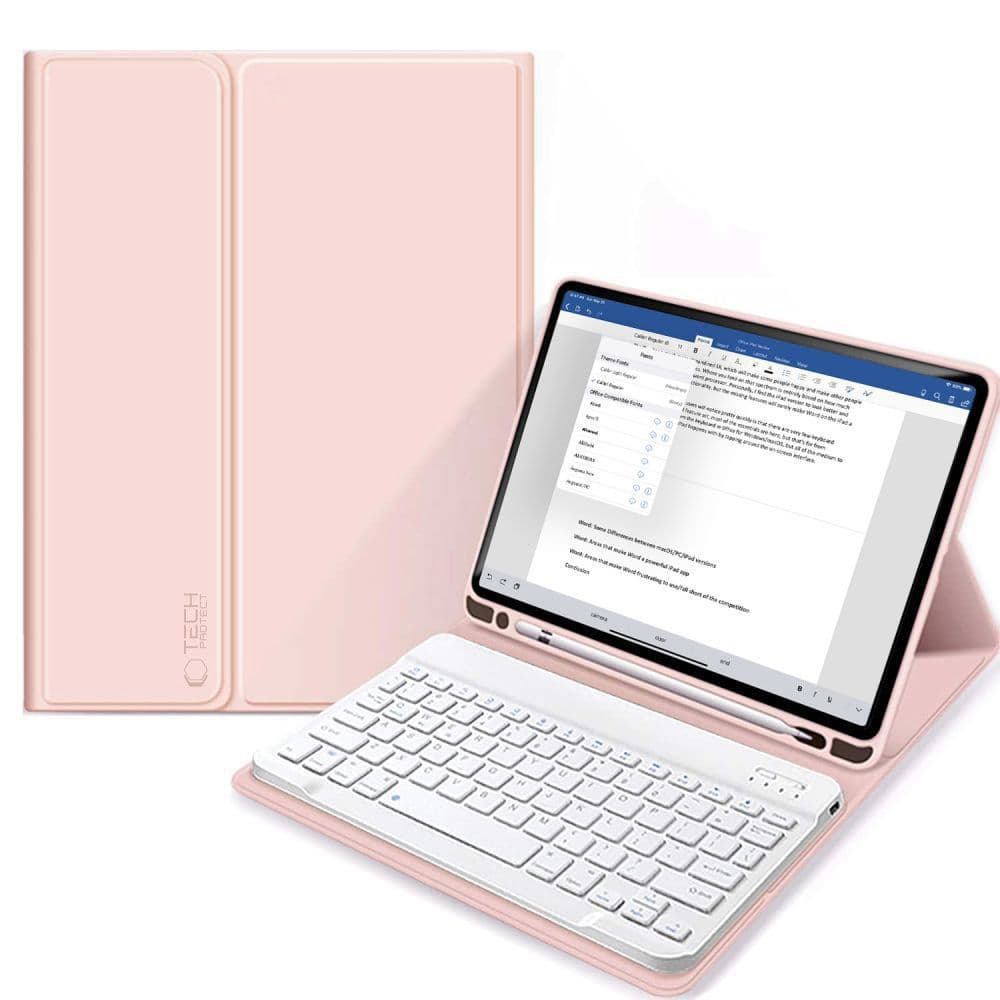 Ovitek Tech-Protect SC Pen z tipkovnico za iPad 10.9" 2022 - roza
