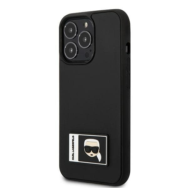 Ov. Karl Lagerfeld Ikonik Patch za iPhone 13/13 Pro - Črn 2