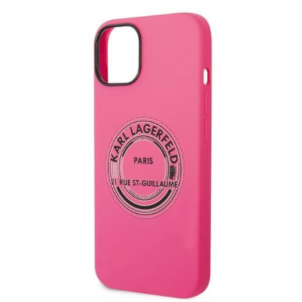 Ovitek Karl Lagerfeld Silicone RSG za iPhone 14 Plus, roza 6