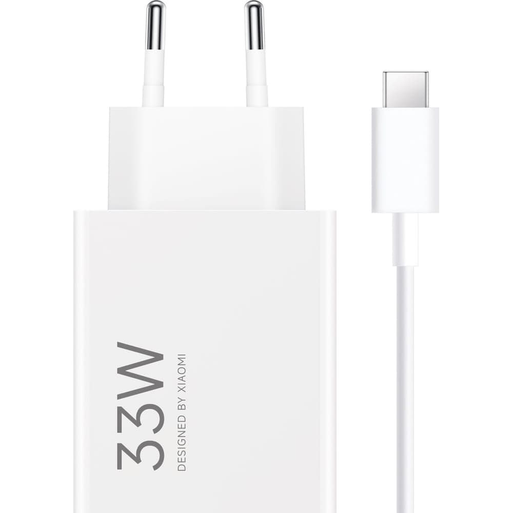 Xiaomi MDY-16-EF 33W USB-A zidni polnilnik s USB-C kablom, bel 2