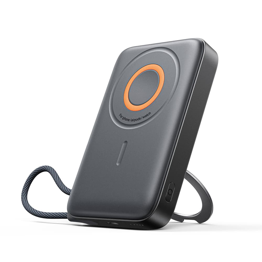 Joyroom JR-PBM02 Powerbank 10000mAh 3v1 MagSafe z kablom - črn