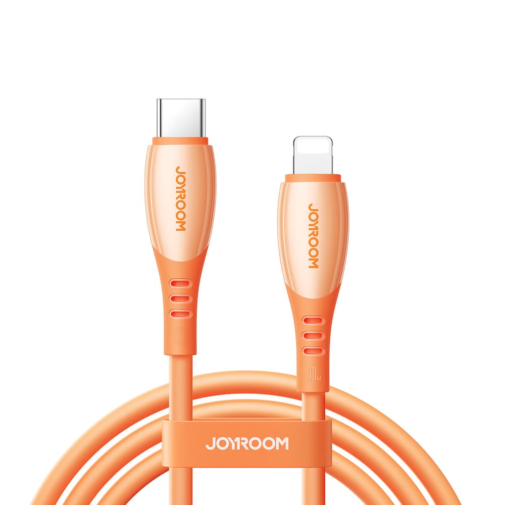 Joyroom S-A59 Vibrant 30W kabel USB-C na Lightning, 1.2m - oranžen