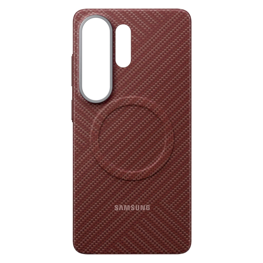 Samsung Carbon Magnet ovitek za Galaxy S26 Ultra, MagSafe, rdeč 4