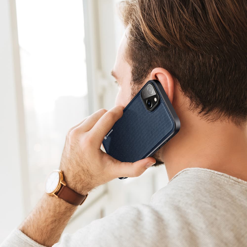 Ovitek Dux Ducis Fino za iPhone 14 Plus, najlon, moder 8