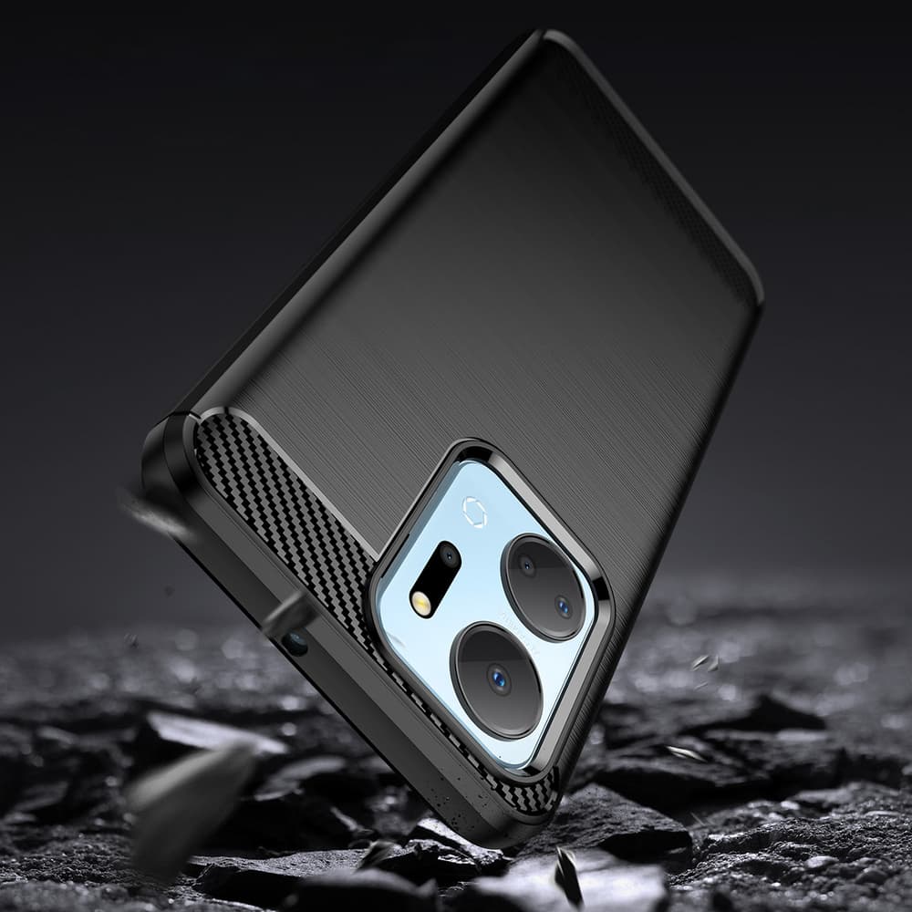 Carbon Case ovitek za Honor Play 40 Plus / Honor X7a (črn) 3