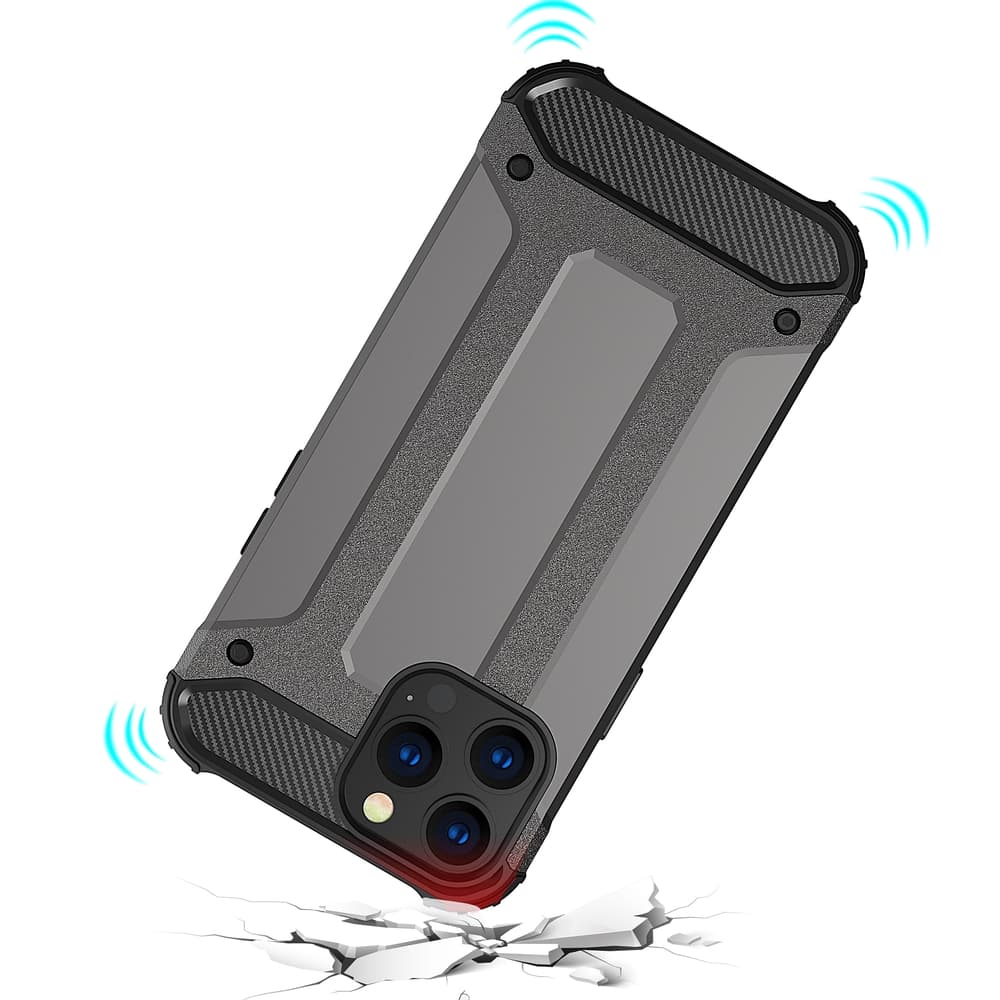 Ovitek Hurtel Hybrid Armor za iPhone 14 Pro Max, moder 6