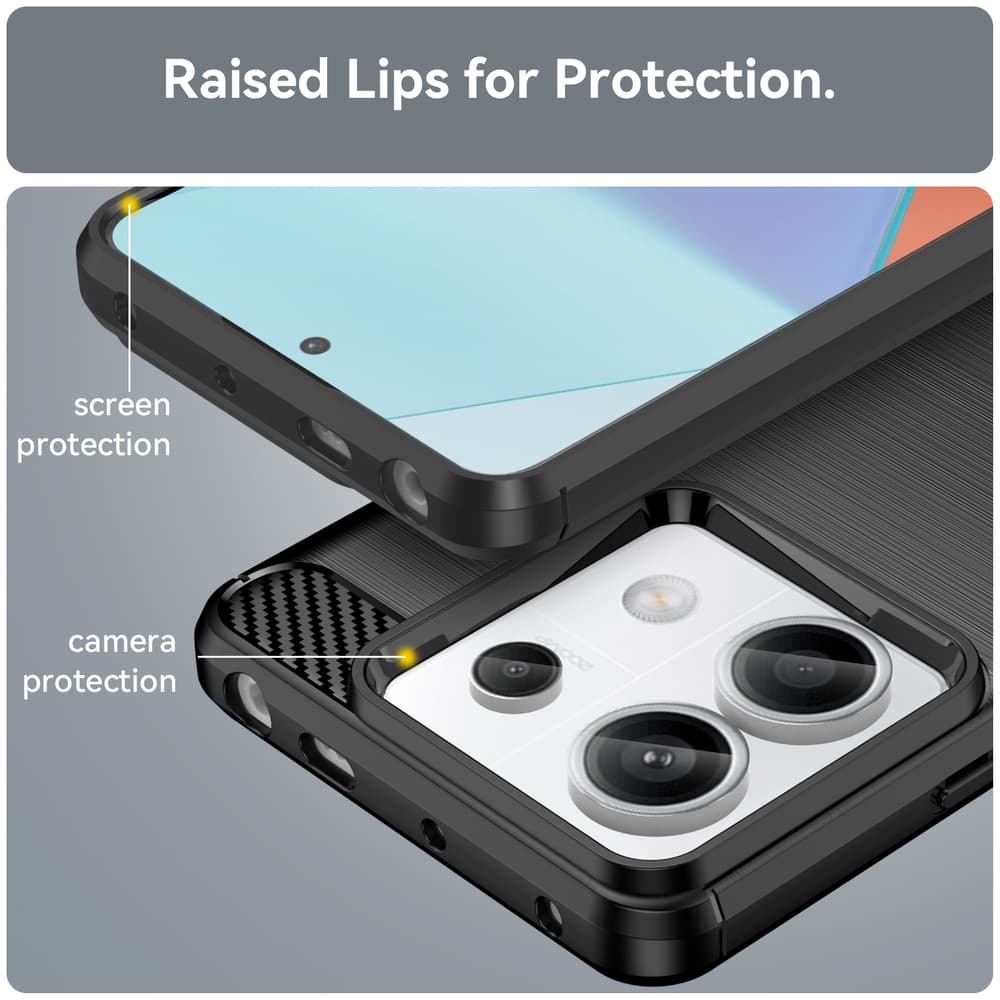 Karbonski ovitek za Xiaomi Redmi Note 13 5G - črn 6