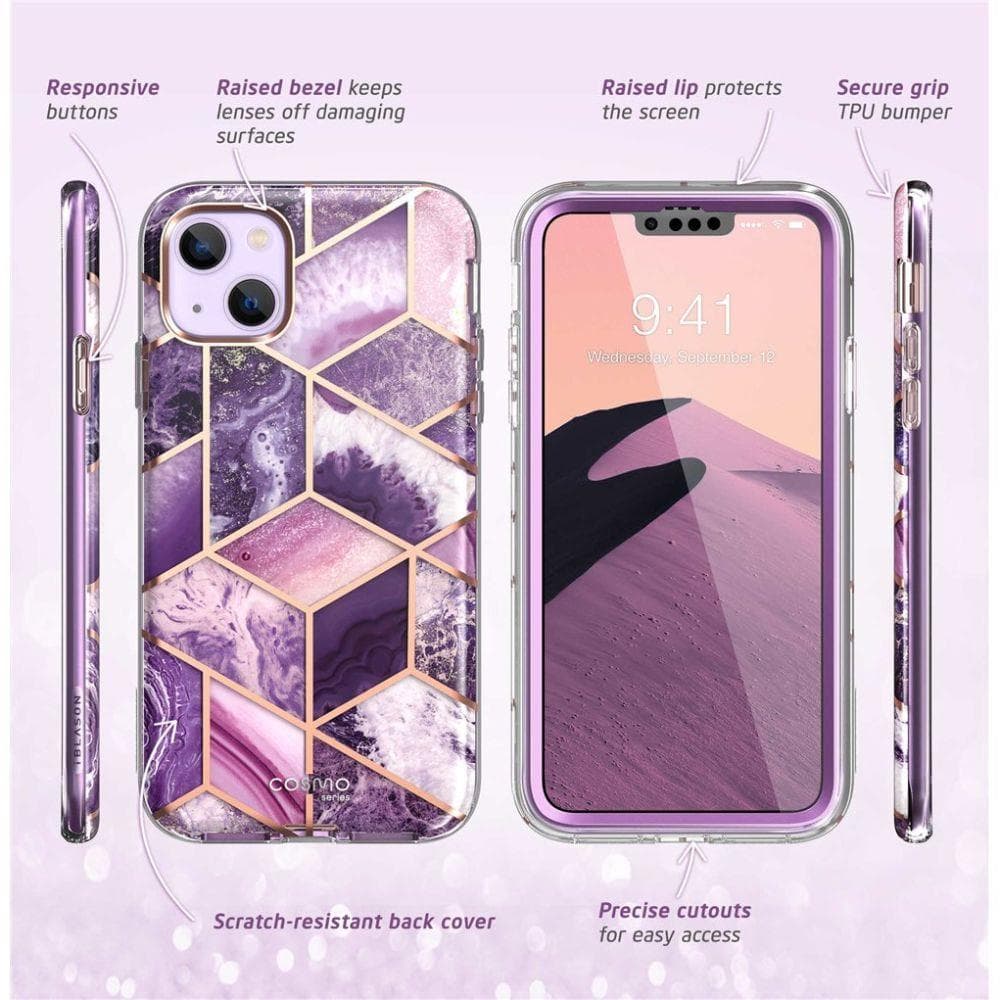 Supcase Cosmo ovitek za iPhone 14 Plus - roza marmor 4