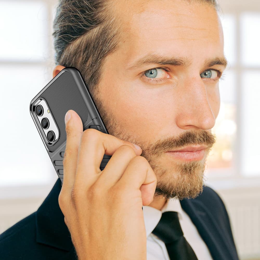 Thunder Case ovitek za Samsung Galaxy A24 4G (silikon, črn) 7
