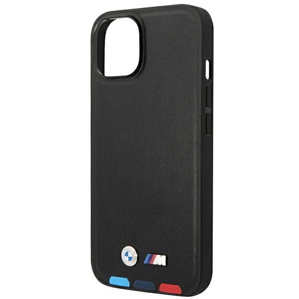 BMW ovitek za iPhone 14 Plus 6.7" (usnjeni, črn) 6