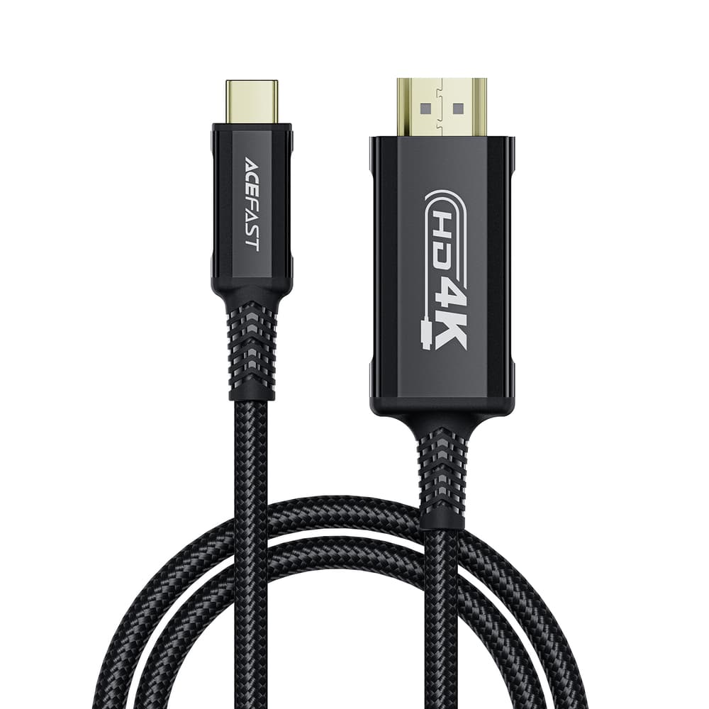 Acefast C1 USB-C na HDMI kabel 4K 60Hz HDR, 1.8m, črn