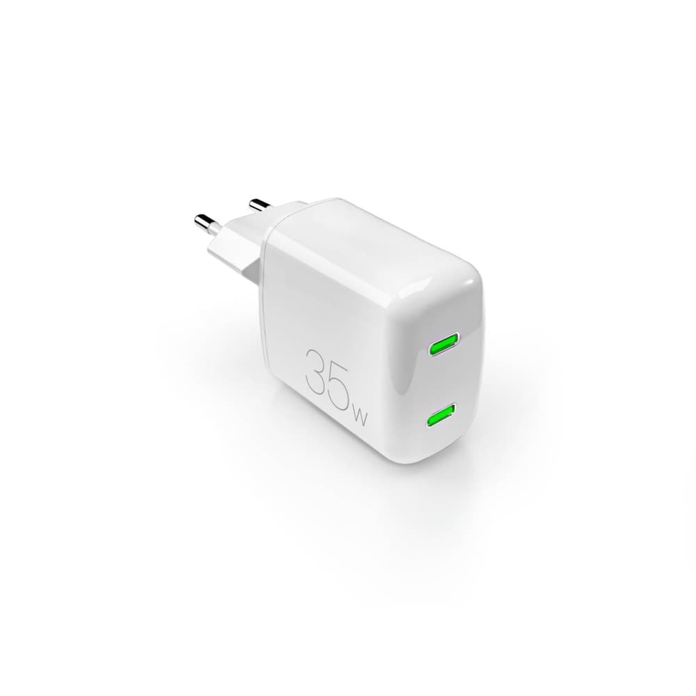 Puro MiniPro 35W GaN polnilnik, 2x USB-C - bel
