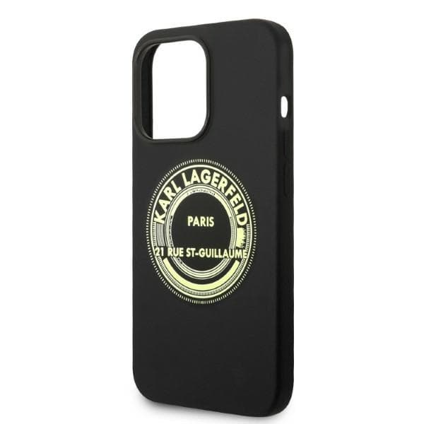 Ovitek Karl Lagerfeld Silicone RSG za iPhone 14 Pro, črn 6