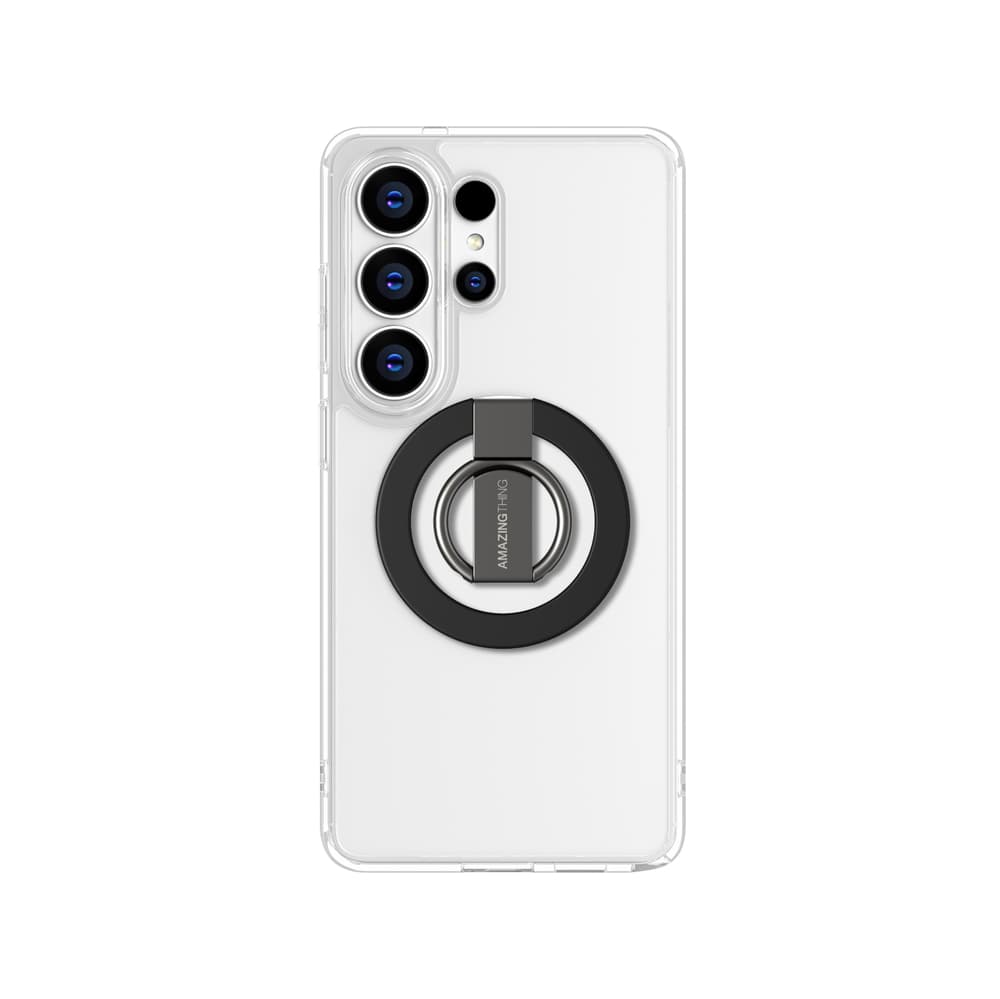Ovitek AmazingThing Minimal Ring Set za Samsung S26 Ultra - Prozoren