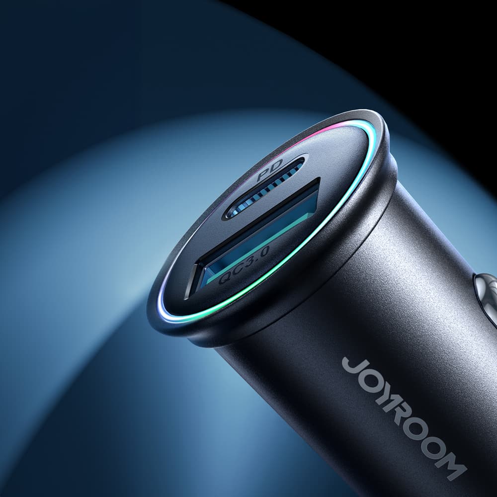 Avtomobliski polnilec Joyroom JR-CCN04 USB-A/USB-C 60W - Črna 7