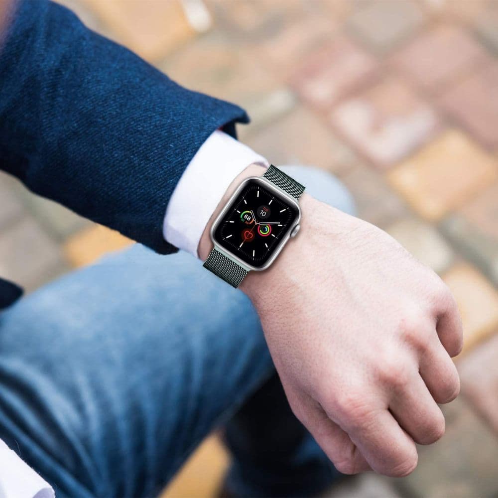 Tech-Protect MilaneseBand za Apple Watch 38/40/42 mm - Črn