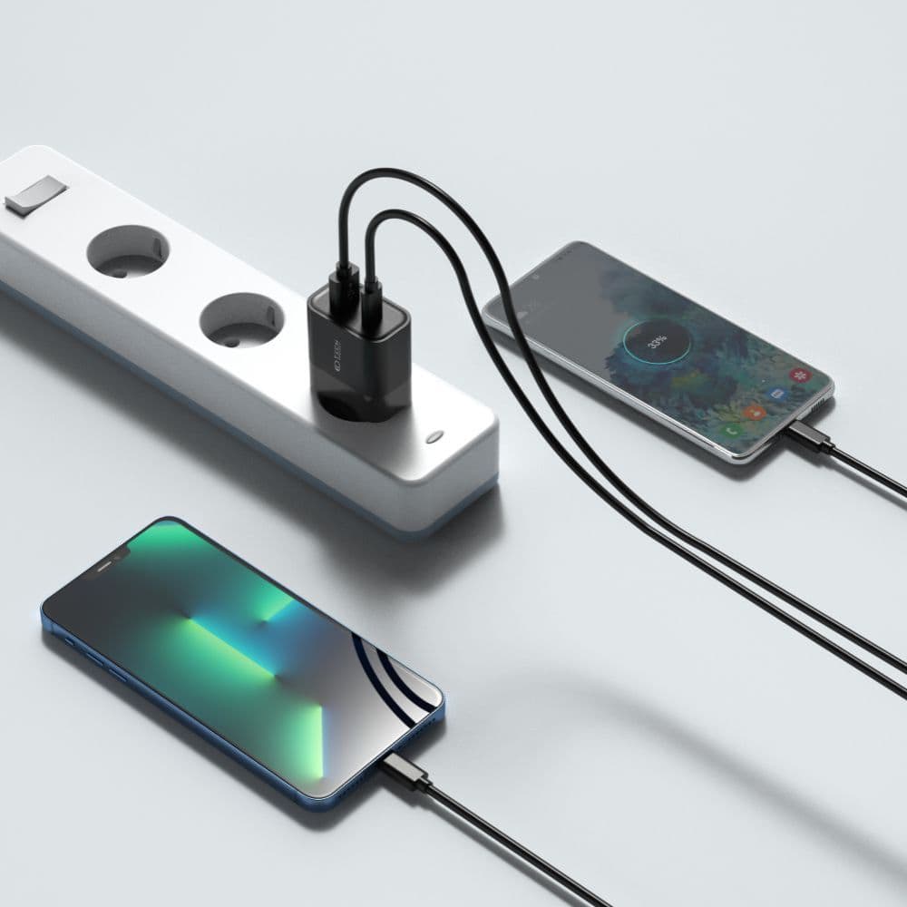 Tech-Protect C30W polnilnik USB-C PD 30W / USB-A QC 3.0 - Črn 6