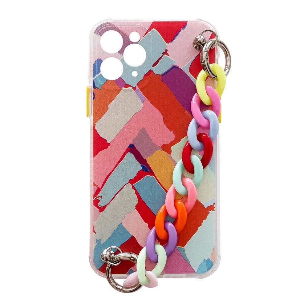 Ovitek Hurtel Color Chain Case za Xiaomi Redmi Note 10 5G, Gel, Pisani