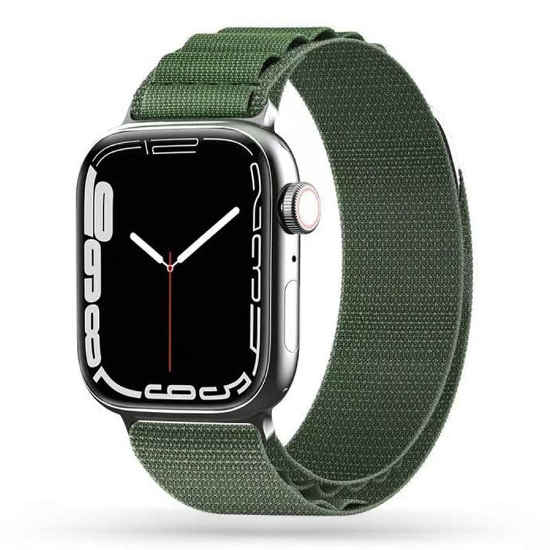 Tech-Protect Nylon Pro pašček za Apple Watch (42-49mm) - Temno zelen 7