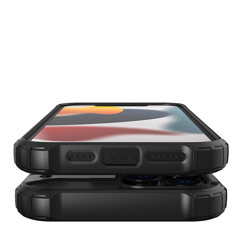 Hybrid Armor Robusten Ovitek za iPhone 13 Pro - Črna 8