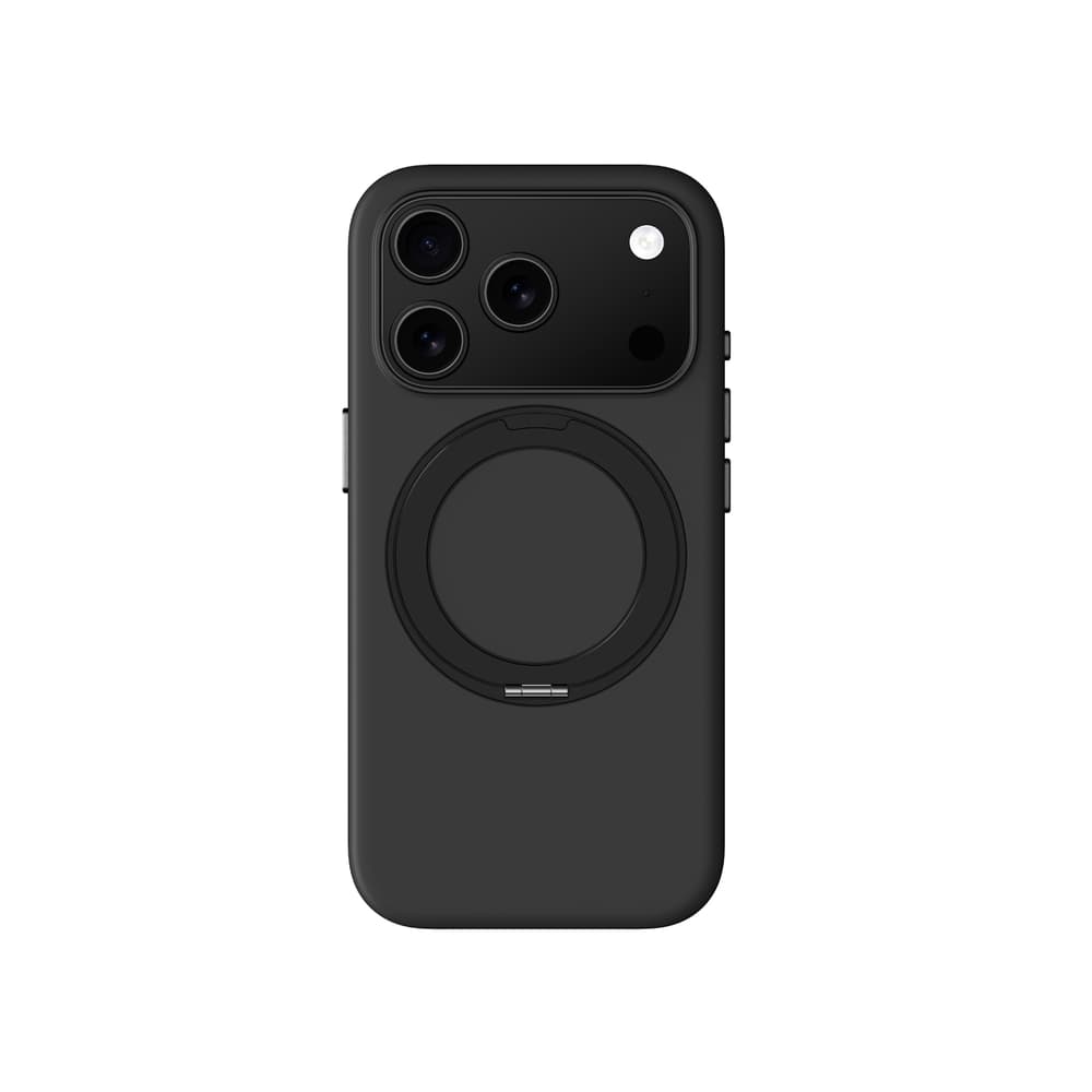 Etui AmazingThing Cloudie za iPhone 17 Pro z stojalom, črn 2