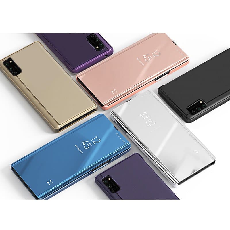 Preklopni etui Clear View za Samsung Galaxy A03s, modra 4