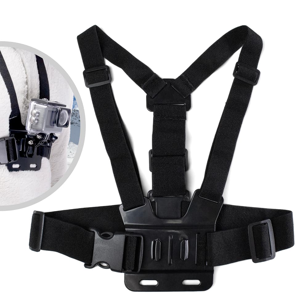 Prsni naramni pas za kamere GoPro SJCAM (črn)
