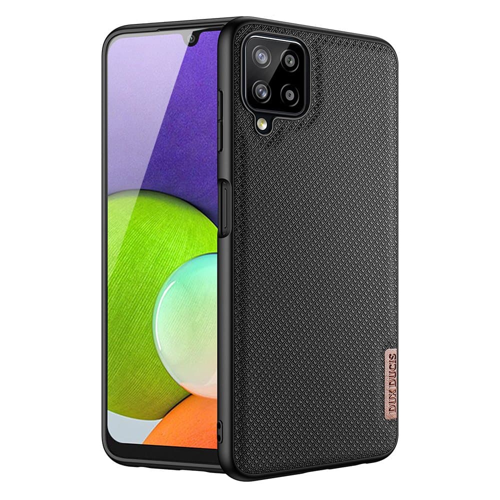 Dux Ducis Fino ovitek z najlonsko prevleko za Samsung Galaxy A22 4G - črn