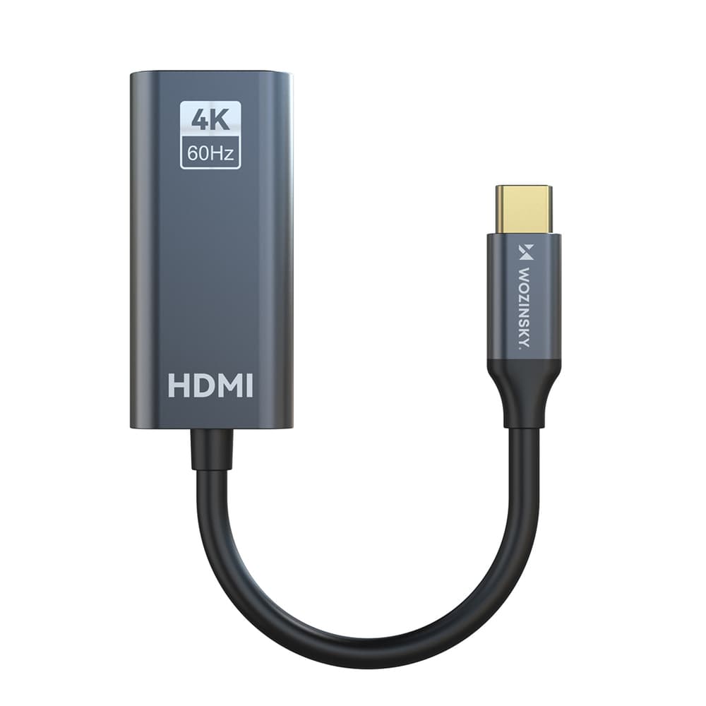 Wozinsky WACH-01 USB-C na HDMI adapter, 4K 60Hz, črn