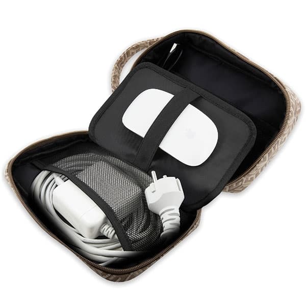 Guess Torba organizator GCube Stripe - rjava 4