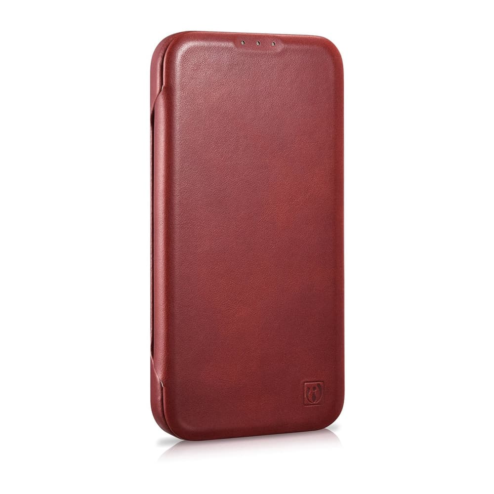 Ovitek iCarer Oil Wax za iPhone 14 Plus, rdeč 6
