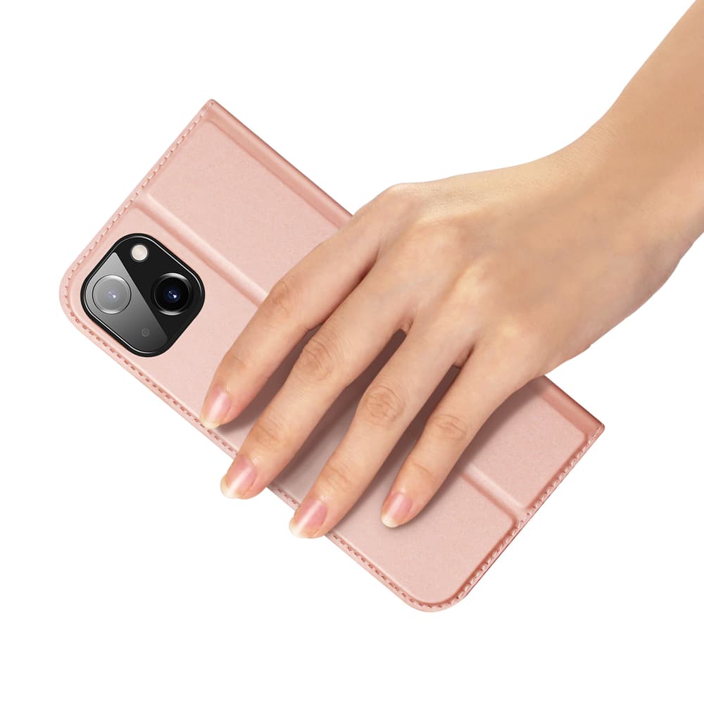 Dux Ducis Skin Pro denarnica ovitek za iPhone 15 Plus - Roza 6
