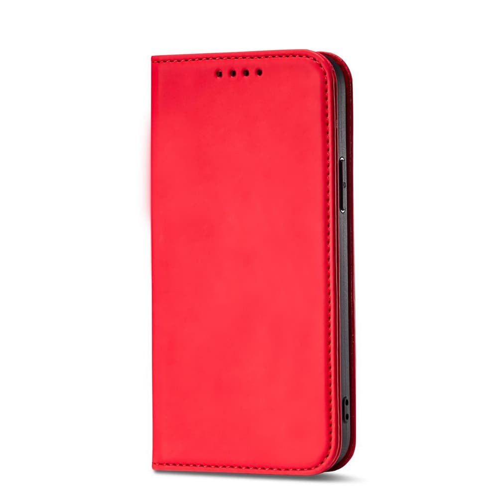 Ovitek Hurtel Magnet Card za iPhone 14 Pro Max, denarnica, stojalo, rdeči 6