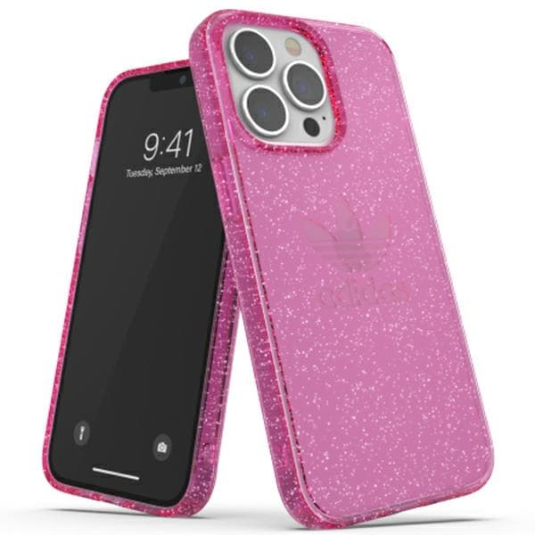 Adidas OR Protective Clear Glitter ovitek za iPhone 13 Pro / 13 (roza)