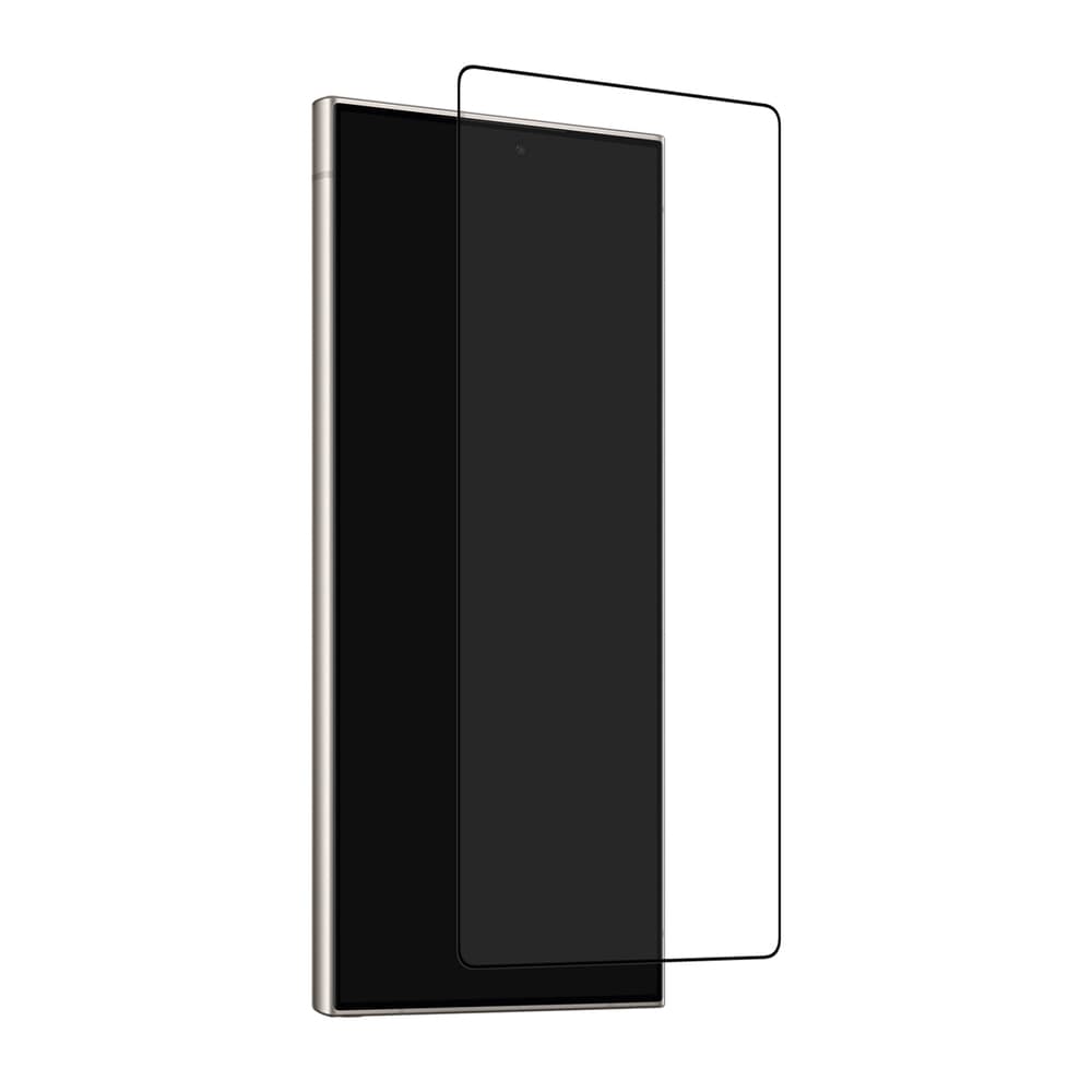 Puro Frame kaljeno steklo s črnim okvirjem za Samsung Galaxy S25 Ultra