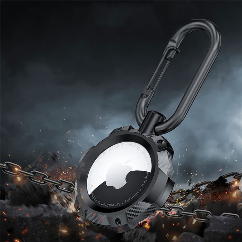 Tech-Protect TPUCarbon etui za Apple AirTag - črn 4