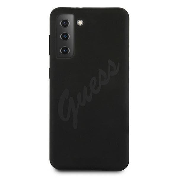 Ovitek Guess Silicone Vintage Script za Samsung Galaxy S21+ - Črna 3