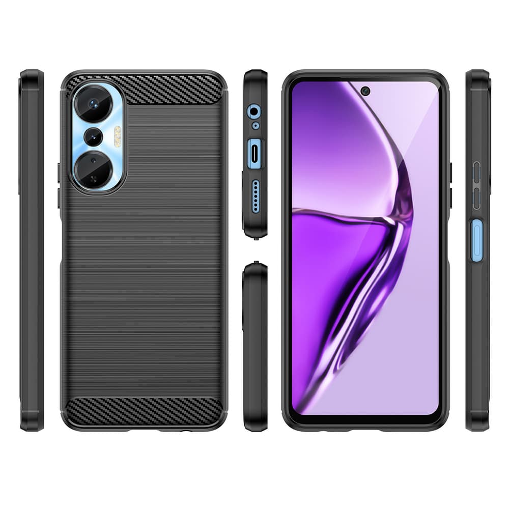 Carbon Case etui za Infinix Hot 20S, črn 2